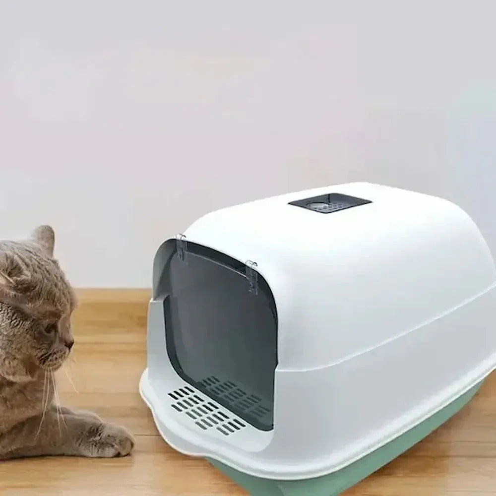 Litière chat fermée anti odeur - Hygiène garantie | ZenLitière