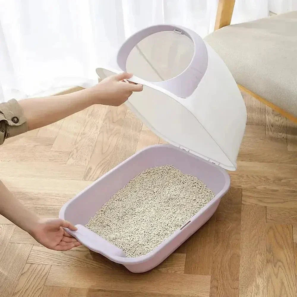 Litière chat fermée anti odeur