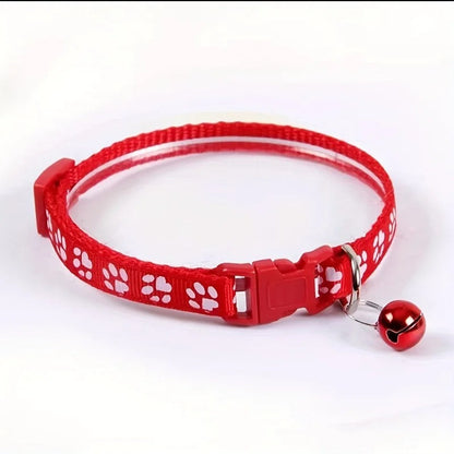 Collier chat motif coloré
