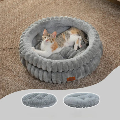 Panier chat rond confortable