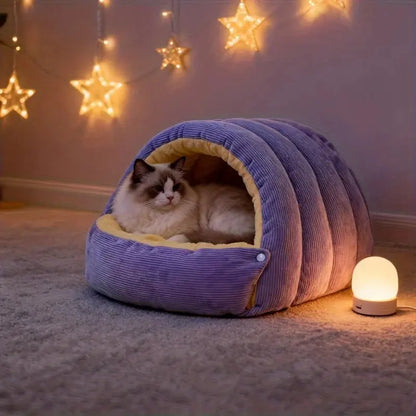Panier chat hiver chaud