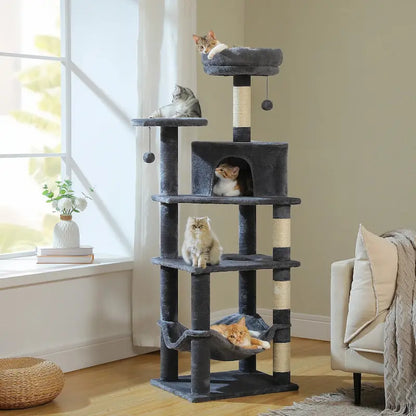 Arbre à chat tour multi-niveaux
