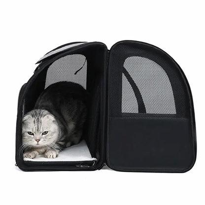Sac à dos chat extensible avec abri