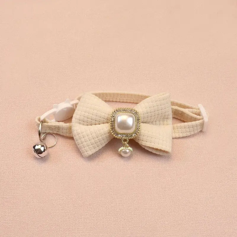 Collier chat nœud papillon