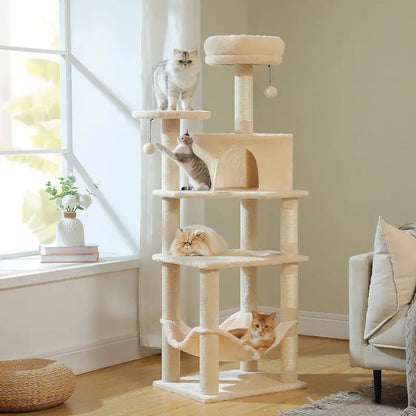 Arbre à chat tour multi-niveaux