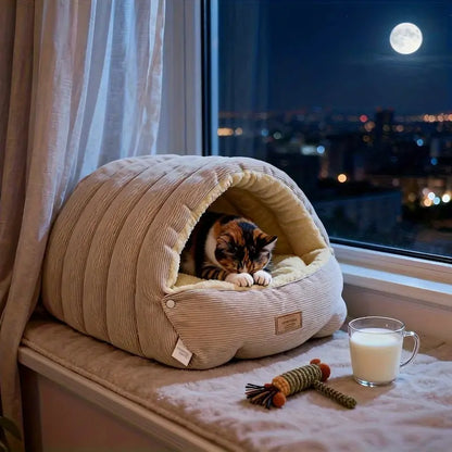 Panier chat hiver chaud
