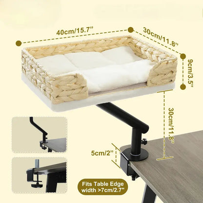 Lit de bureau pour chat