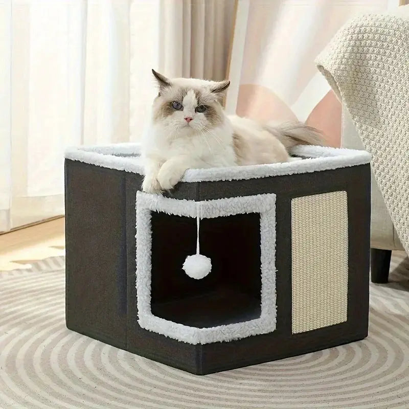 Maison cube pour chat - Confort & design | CatLuxe