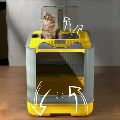 Maison de toilette pliable pour chat