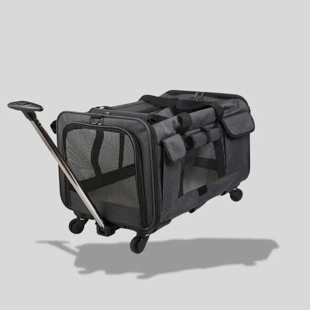 Sac de transport à roulettes pour chat
