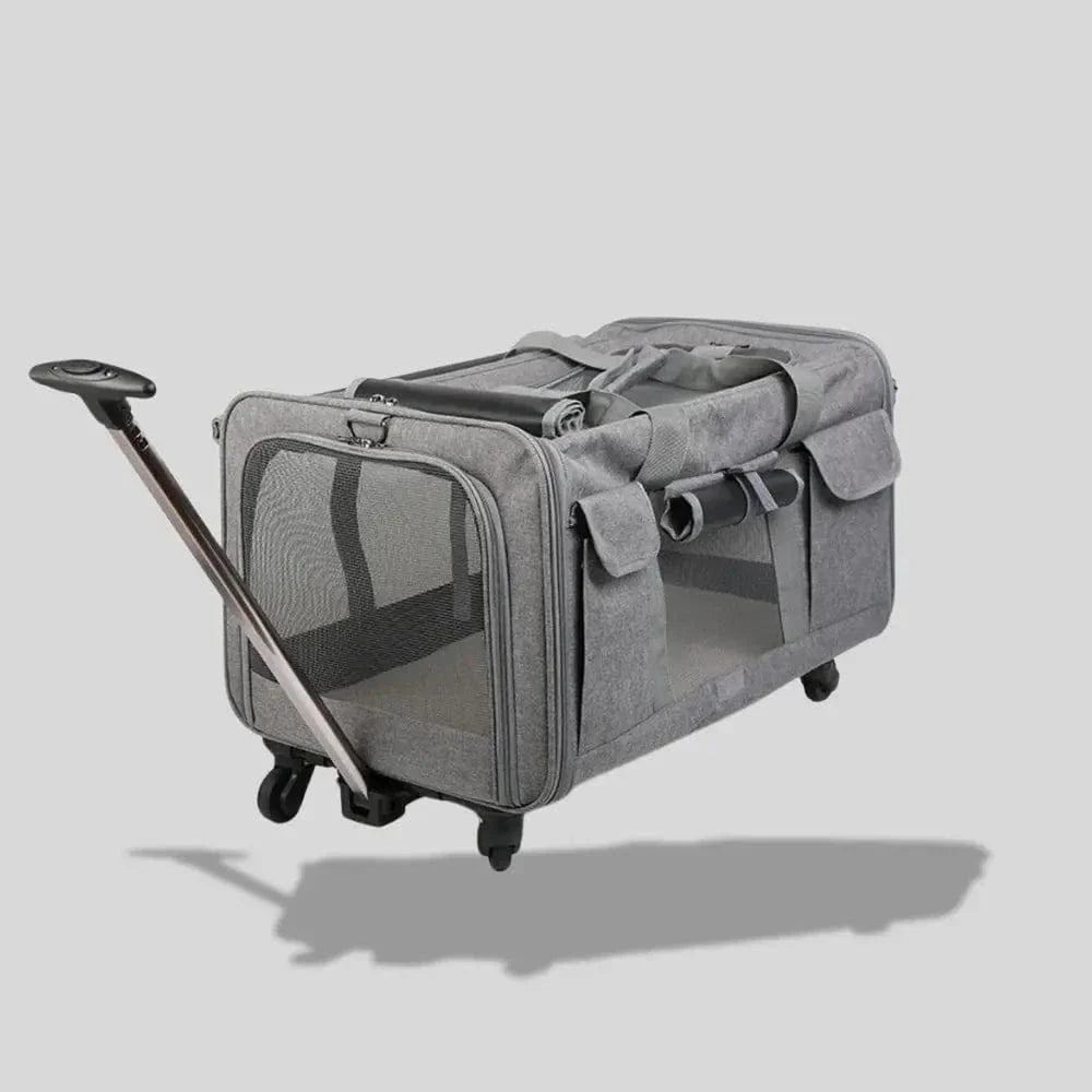 Sac de transport à roulettes pour chat