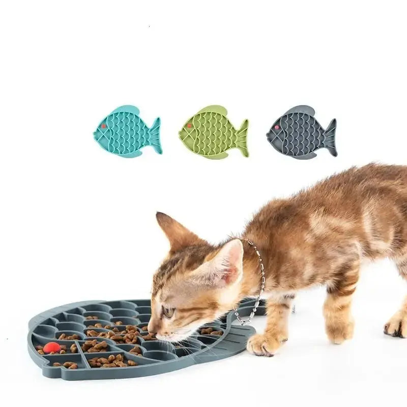 Tapis silicone gamelle chat - Sol propre garanti | Miaocat