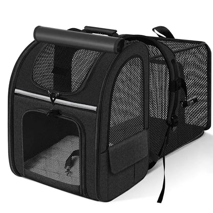 Sac à dos chat extensible avec abri